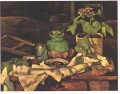 Maceta en una mesa Paul Cezanne Impresionismo bodegón